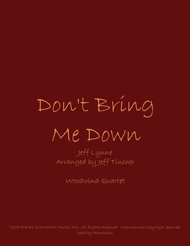 Don't Bring Me Down (arr. Jeff Tincher)