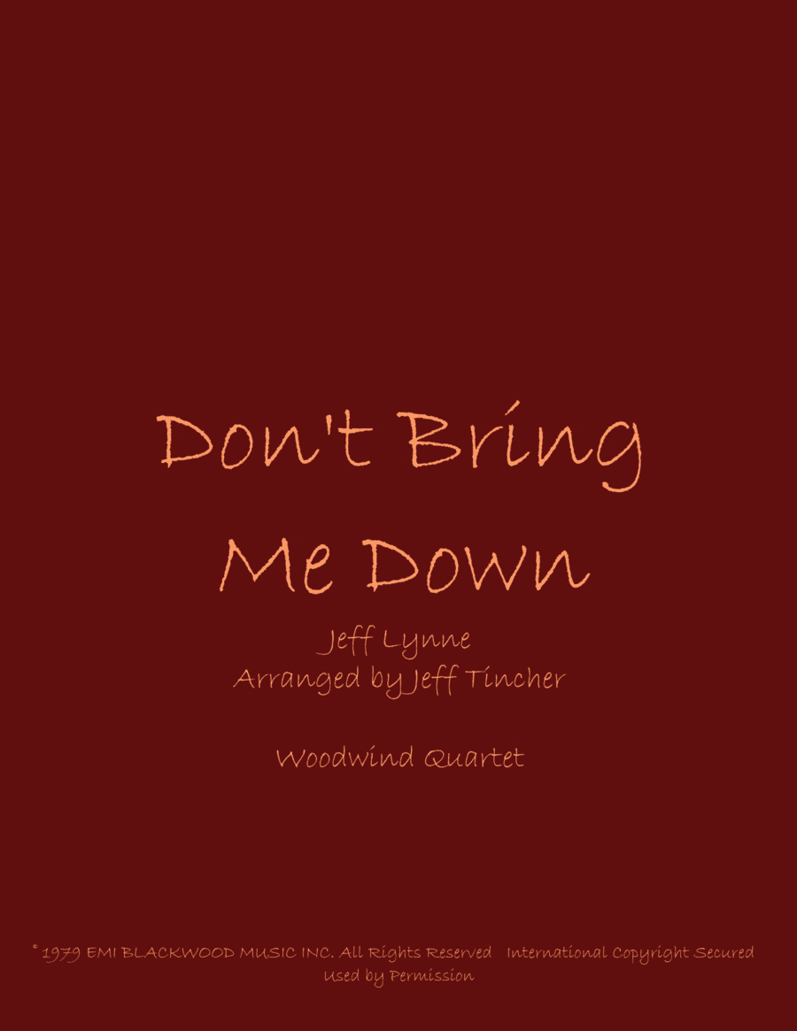 Don't Bring Me Down (arr. Jeff Tincher)