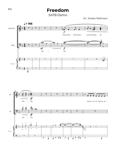 Freedom (feat. Kendrick Lamar) (arr. Jordan Robinson)