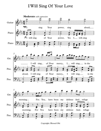I Will Sing Of Your Love