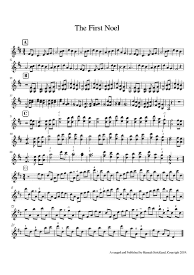 The First Noel - Solo Violin (arr. Hannah Strickland)