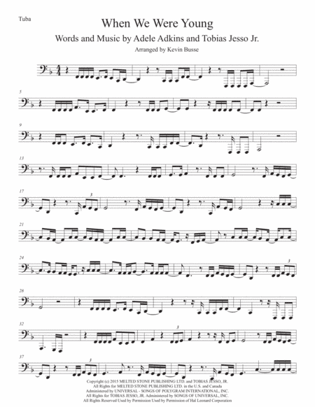When We Were Young (arr. Kevin Busse)