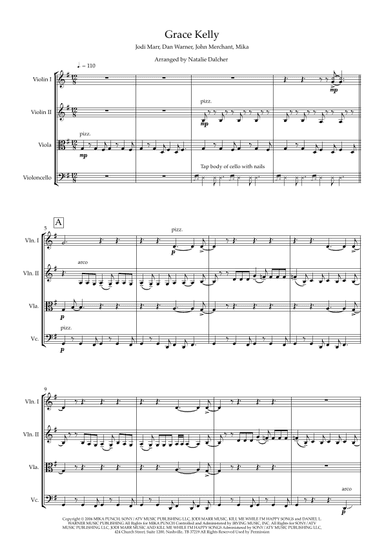 Grace Kelly (arr. Natalie Dalcher)