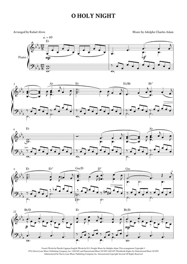 O Holy Night (arr. Rafael Alves)