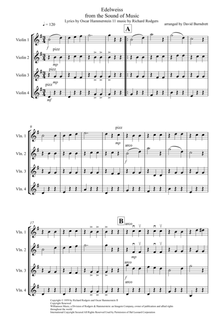 Edelweiss (arr. David Burndrett)