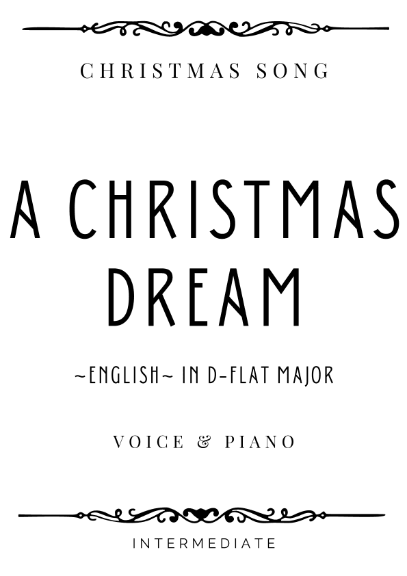 Holmès - A Christmas Dream (Noël) in D-Flat Major - Intermediate (arr. Piacere Music Sheets)