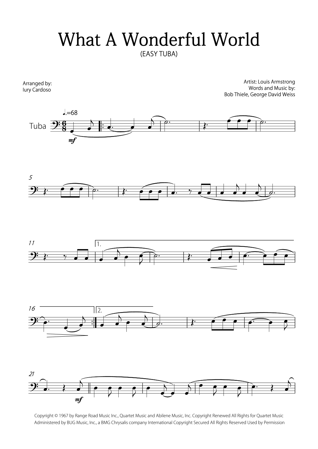 What A Wonderful World (arr. Iury Cardoso)