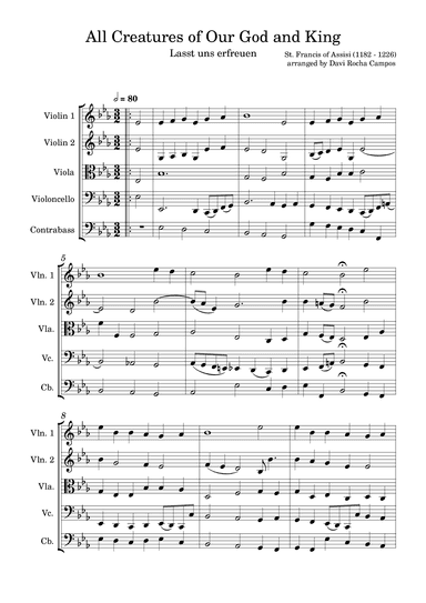 All Creatures of Our God and King (arr. Davi Rocha Campos)
