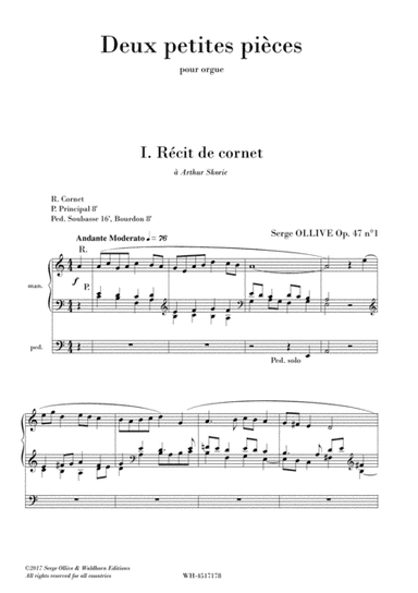 2 PETITES PIECES , OP. 47