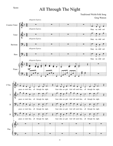 All Through The Night (arr. Greg Watson)
