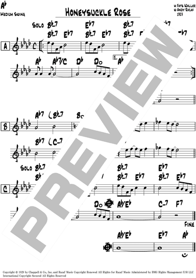 Honeysuckle Rose (arr. Jimita)