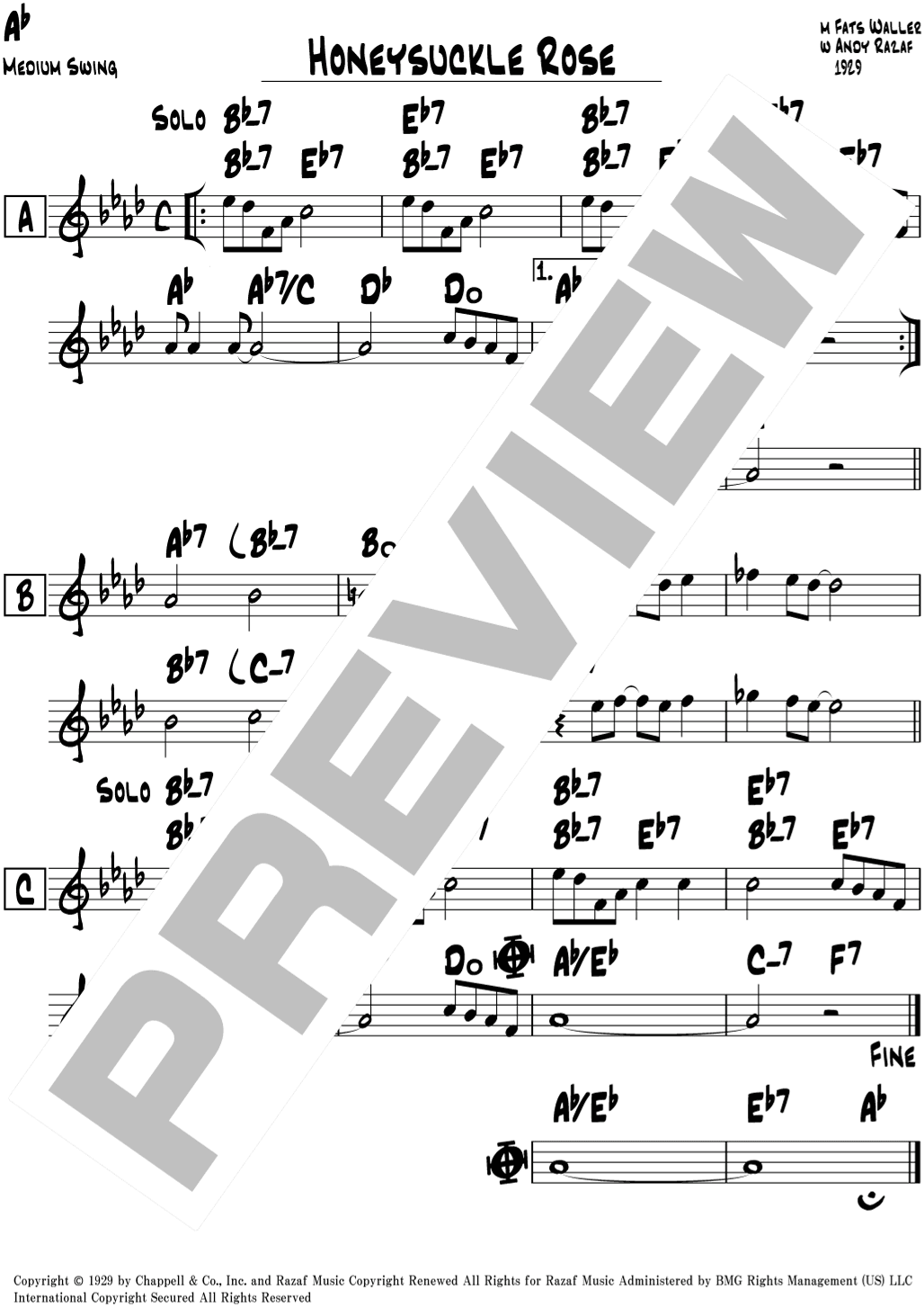 Honeysuckle Rose (arr. Jimita)