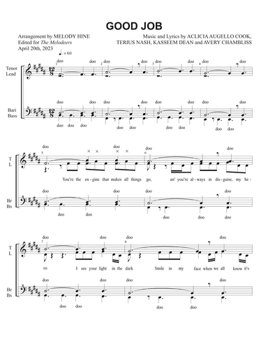 Good Job (arr. Melody Hine)