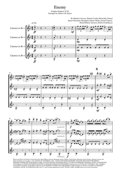 Enemy (arr. Márcio Moreira Júnior)