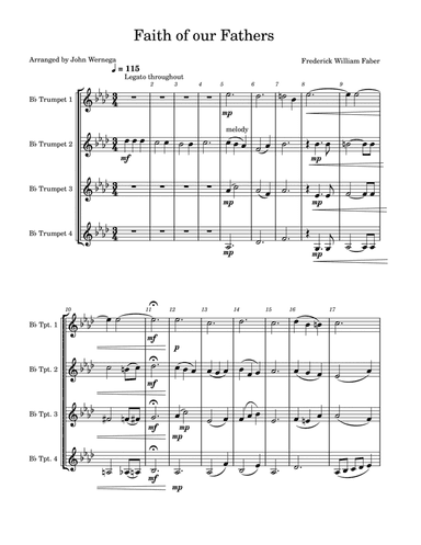 Faith of Our Fathers (arr. John Wernega)
