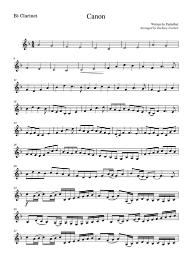 Canon (arr. Zachary Corbett)