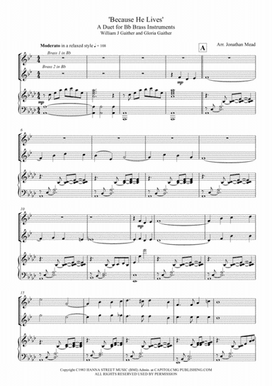Because He Lives (arr. Jonathan Mead)