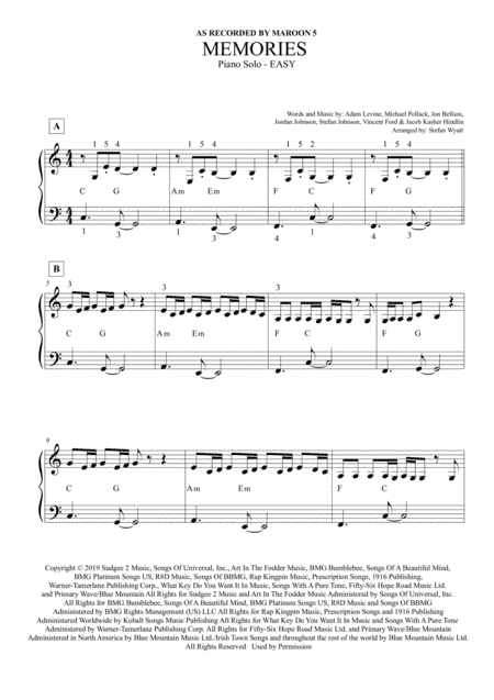 Memories (arr. Stefan Wyatt)
