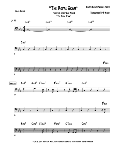 The Royal Scam (arr. P Welsh)