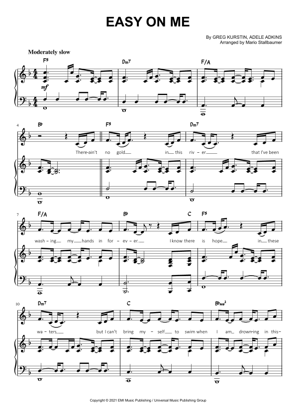 Easy On Me (arr. Mario Stallbaumer)