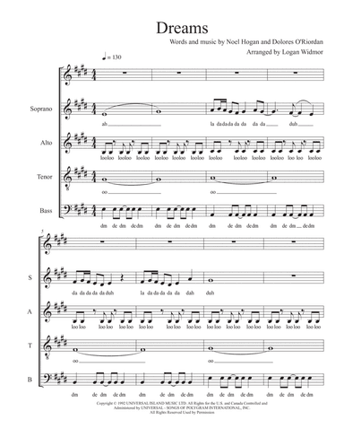 Dreams (arr. Logan Widmor)