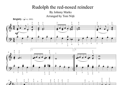 Rudolph The Red-nosed Reindeer (arr. Toni Nita)