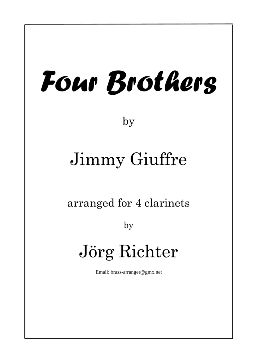 Four Brothers (arr. Jörg Richter)