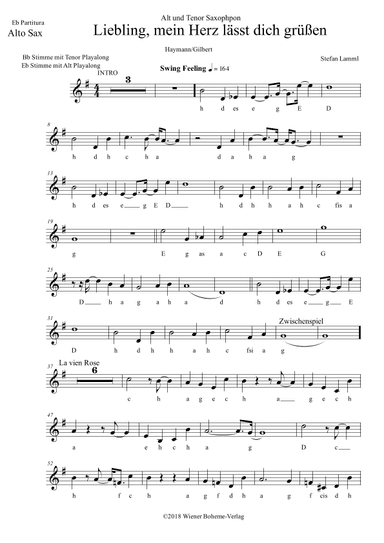 Liebling Mein Herz Lasst Dich Gruessen (arr. Stefan Lamml)