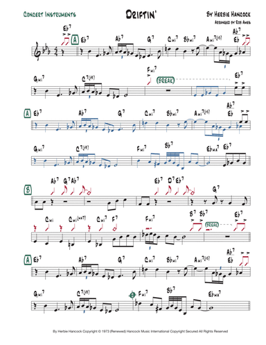 Driftin' (arr. Rob Ames)