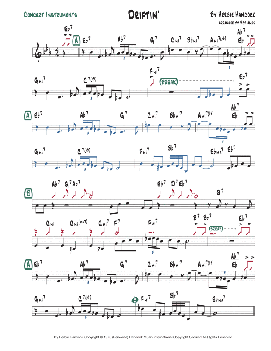 Driftin' (arr. Rob Ames)