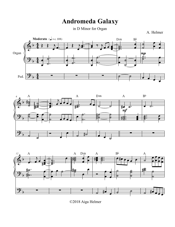 Andromeda Galaxy for Organ