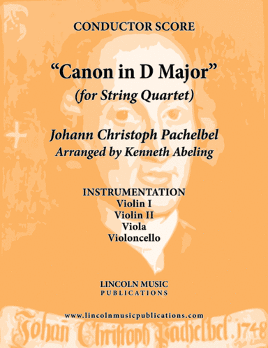 Pachelbel - Canon in D Major (for String Quartet) (arr. Kenneth Abeling)