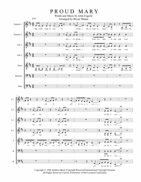 Proud Mary (arr. Bryan Sharpe)