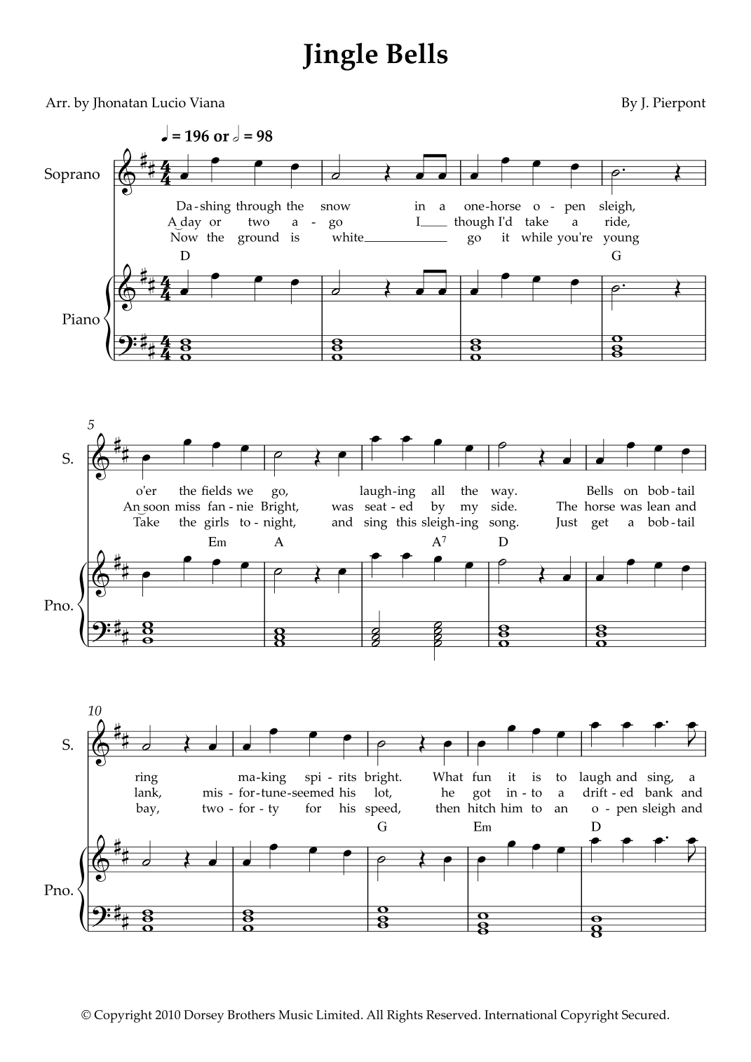 Jingle Bells (arr. Jhonatan Lucio Viana)