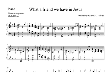 What a friend we have in Jesus (arr. Harmonistas)