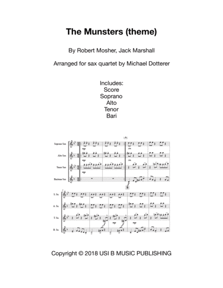 The Munsters Theme (arr. Michel Dotterer)