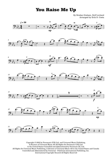 You Raise Me Up (arr. Erik B. Costa)