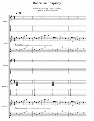Bohemian Rhapsody (arr. Malcolm Escott)