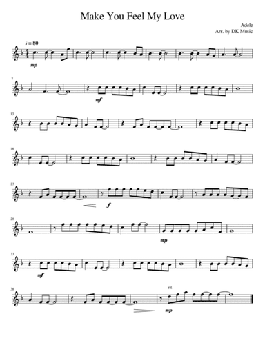 Make You Feel My Love (arr. DK Music)