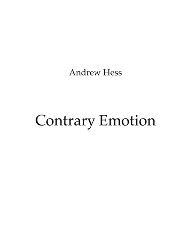 Contrary Emotion