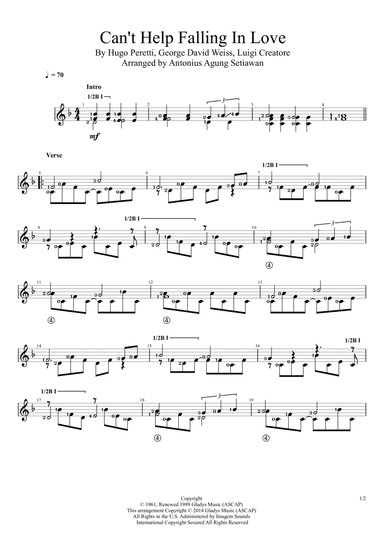 Can't Help Falling In Love (arr. Antonius Agung Setiawan)