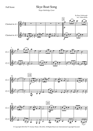 Skye Boat Song (arr. Fabio Britto)