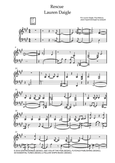 Rescue (arr. ezequiel zeferino edição)