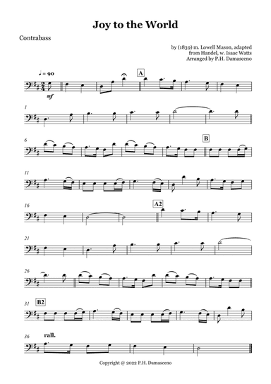 Joy to the World - Contrabass Solo (arr. P.H. Damasceno)