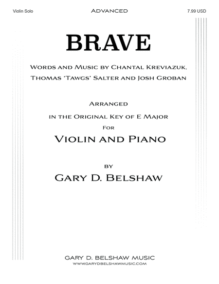 Brave (arr. Gary D. Belshaw (ASCAP))
