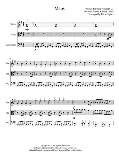 Maps (arr. Erica Ransbottom Holloway)