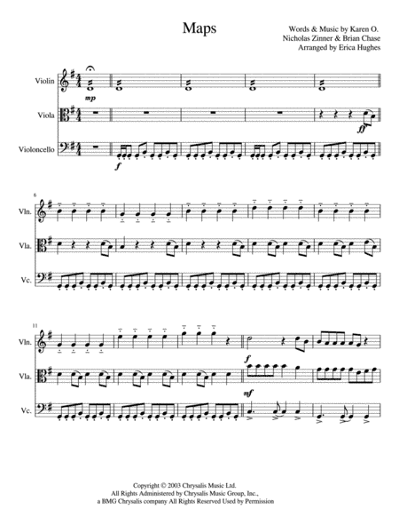 Maps (arr. Erica Ransbottom Holloway)