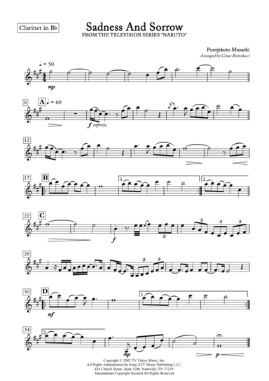 Sadness And Sorrow (arr. ACT Bortolucci)