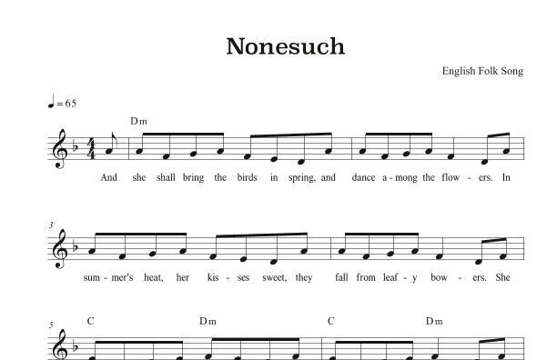 Nonesuch (arr. Riverside Guitar School)