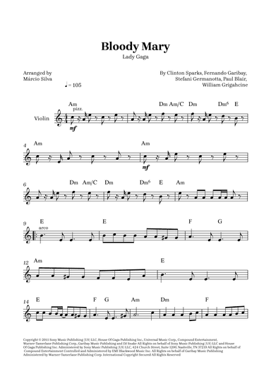Bloody Mary (arr. Márcio Silva)